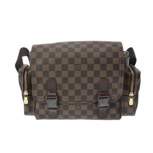 Louis Vuitton Damier Reporter Melville Brown Canvas Shoulder Bag